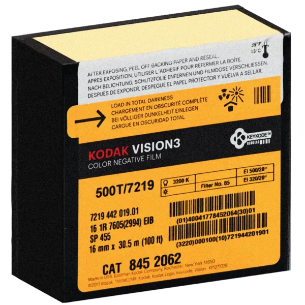 Kodak Vision3 500T 7219 Motion Picture FIlm 16mm, 35mm, Cinefilm, Bolex