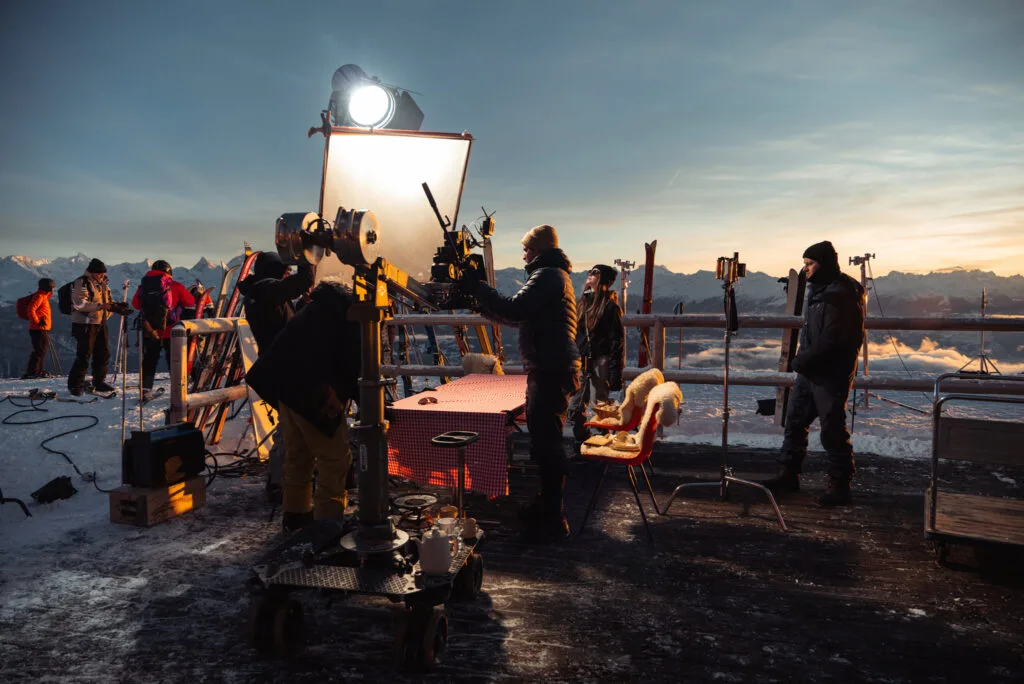 16mm Filmproduktion in den Alpen